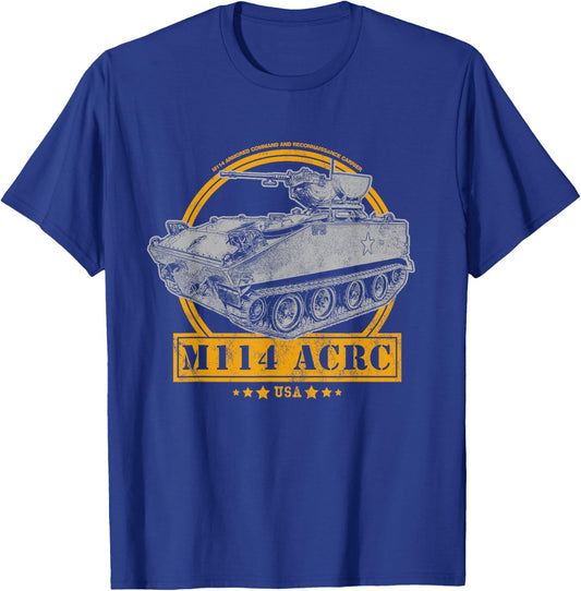 M114 Armored Command and Reconnaissance Carrier (ACRC) T-Shirt - T-Shirt | Royal