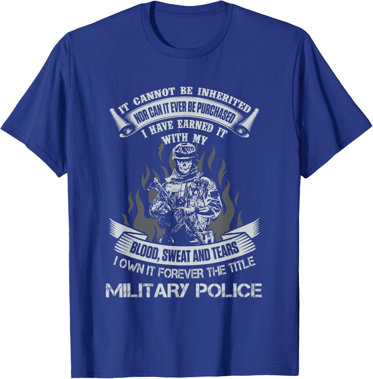 Own Forever The Title Military Police US Army Veteran MP T-Shirt - T-Shirt | Royal