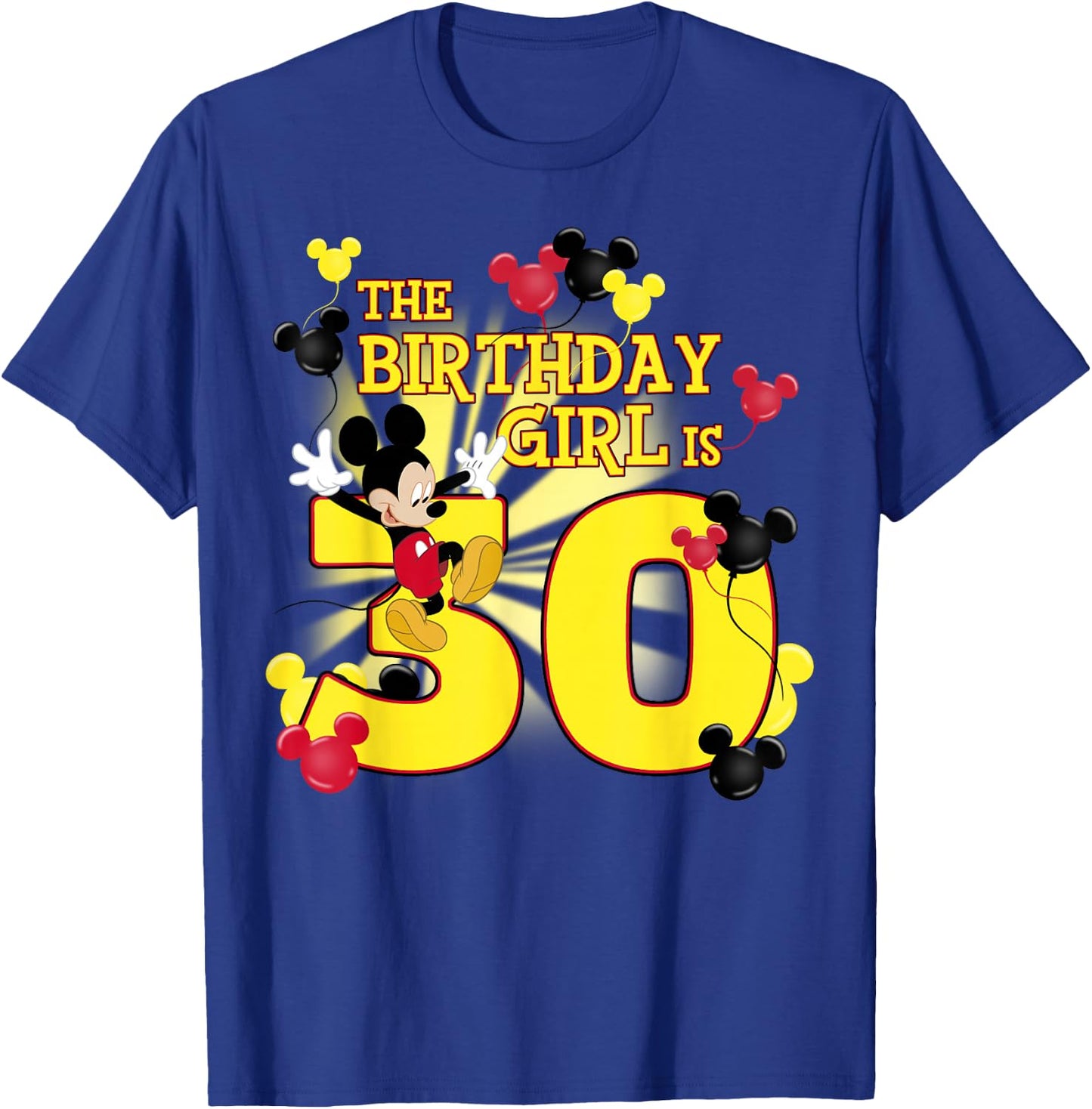Disney Mickey and Friends Mickey 30th Birthday Girl T-Shirt - T-Shirt | Royal