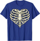 Halloween Costume Heart Shape of a Skeleton Rib Cage T-Shirt - T-Shirt | Royal