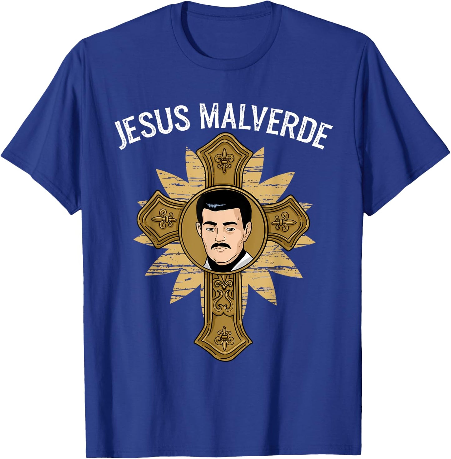 Jesus Malverde Shirt Men Women Malverde Gifts Jesus Malverde T-Shirt - T-Shirt | Royal