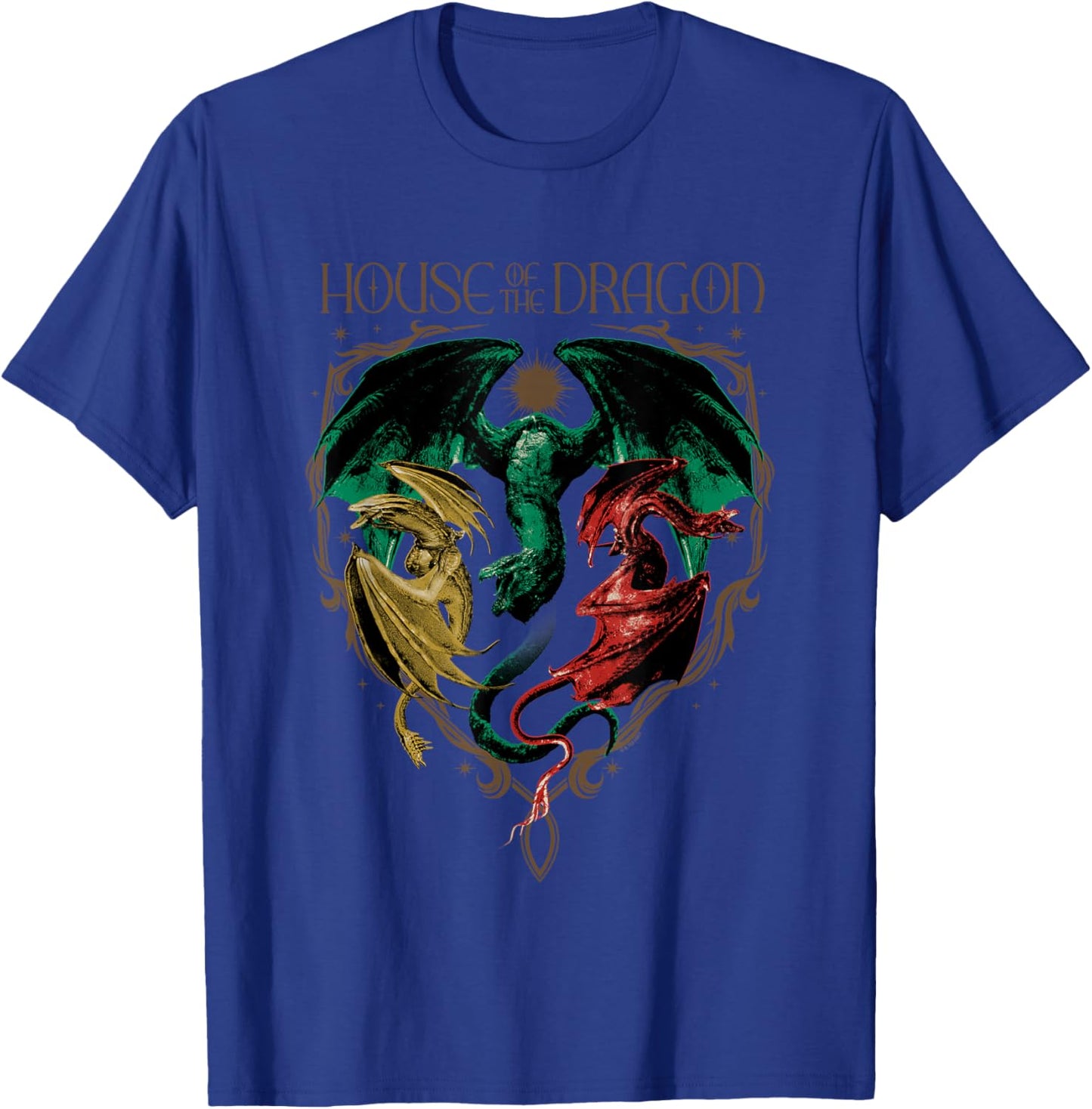 House of The Dragon Iconic Dragons Syrax Caraxes Vhagar Logo T-Shirt - T-Shirt | Royal