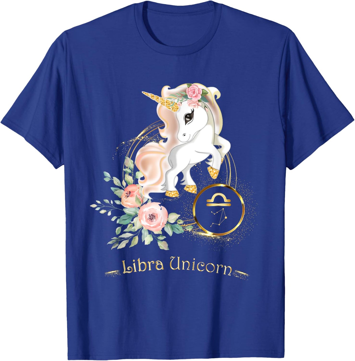Libra Shirt Zodiac Unicorn Sign Astrology Kids T-Shirt - T-Shirt | Royal