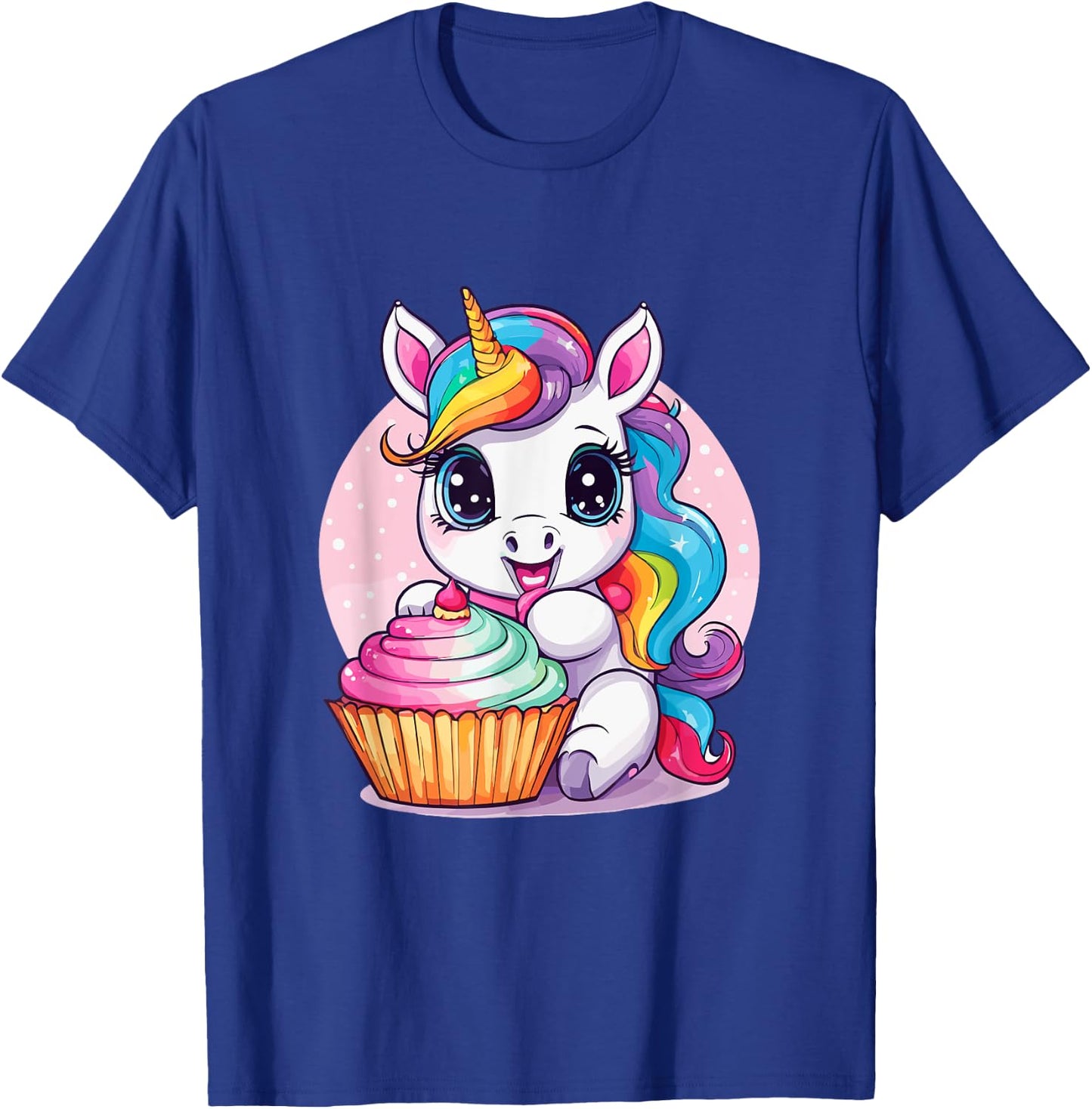 Unicorn Cupcake Sweet Dessert Delicious Baker T-Shirt - T-Shirt | Royal