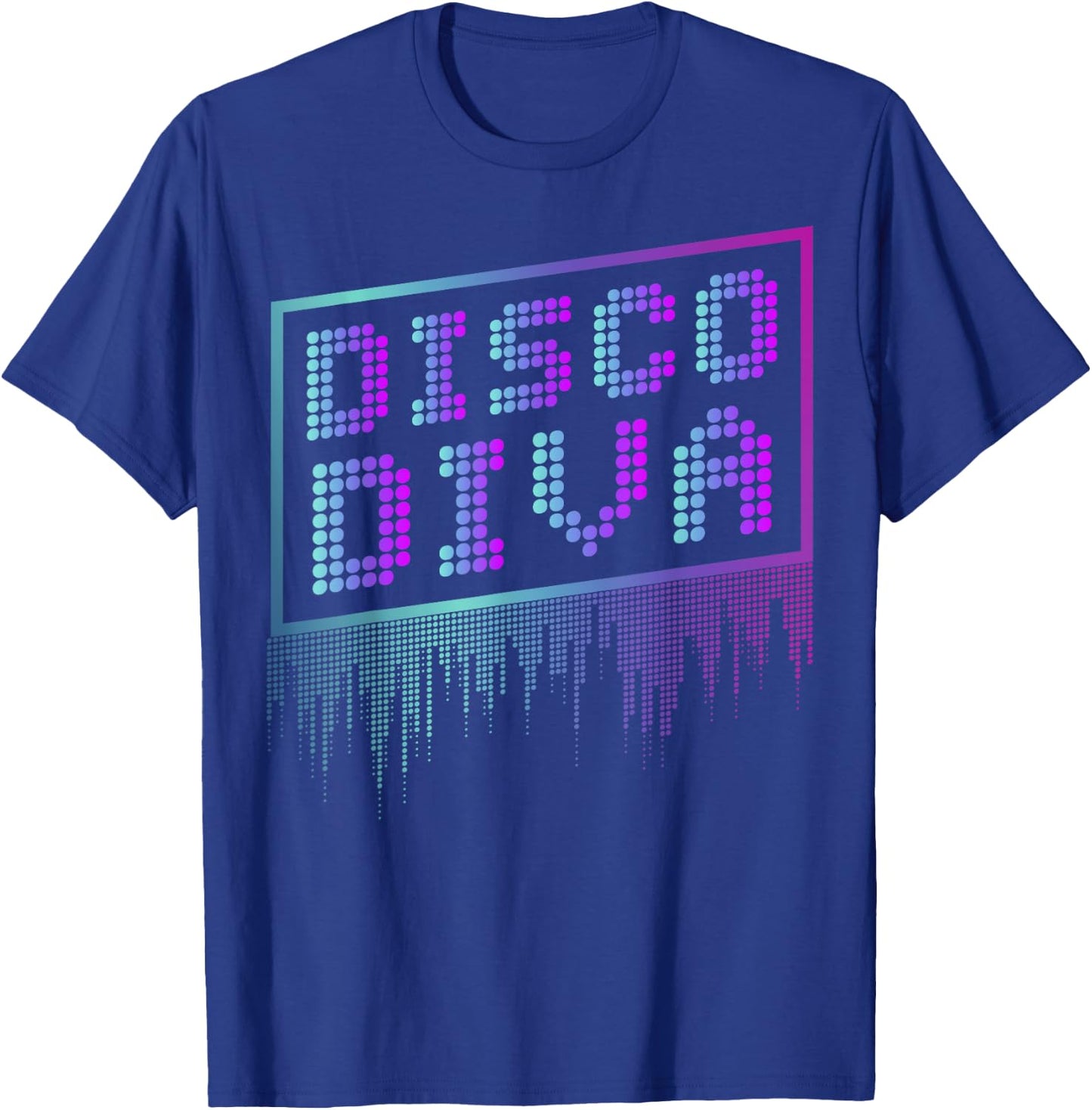 Disco Diva gift, Retro 70s gift, Vintage 80s design T-Shirt - T-Shirt | Royal