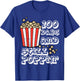 100 Days Still Poppin Popcorn 100th Day School Men Women Kid T-Shirt - T-Shirt | Royal