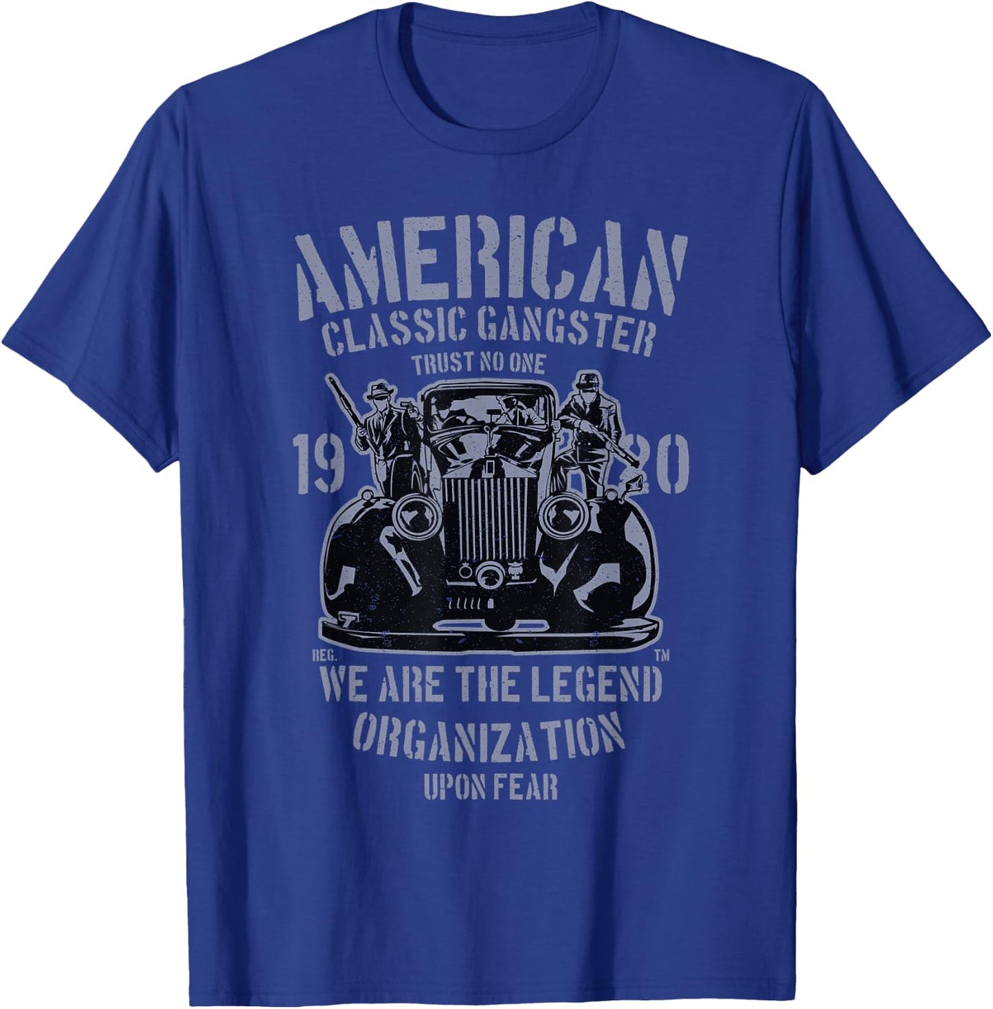 Vintage Classic American Mob Gangster - 1920s NYC T-Shirt - T-Shirt | Royal
