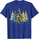 Camo Print Christmas Trees with Camouflage Print Xmas T-Shirt - T-Shirt | Royal