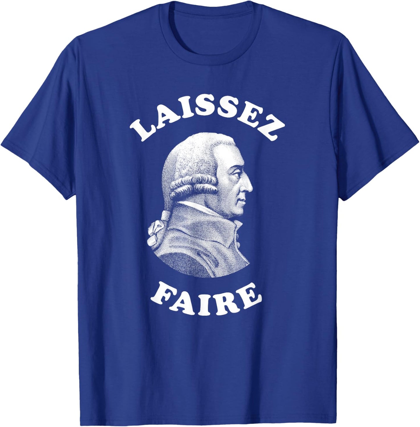 Adam Smith Laissez Faire Funny Business Teacher Economist T-Shirt - T-Shirt | Royal