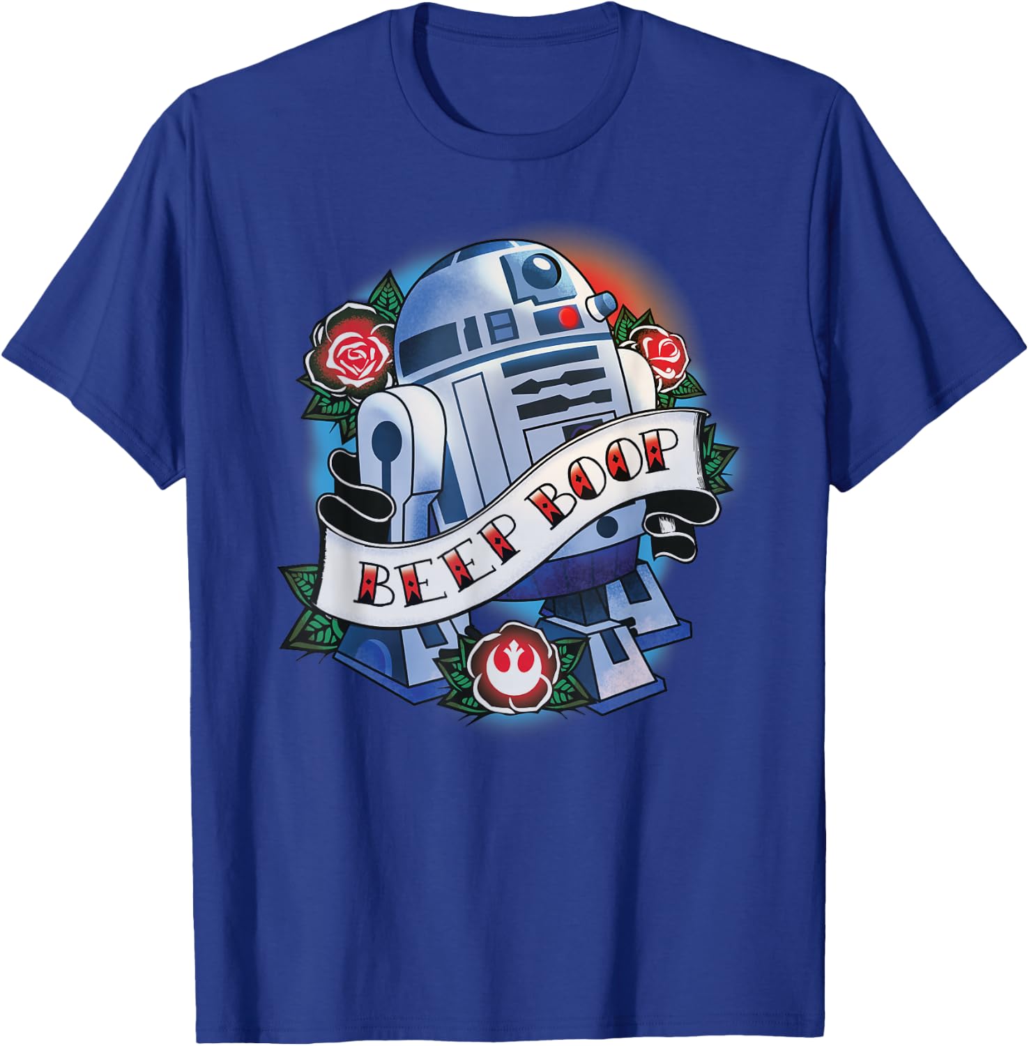 Star Wars R2-D2 Tattoo Art T-Shirt - T-Shirt | Royal