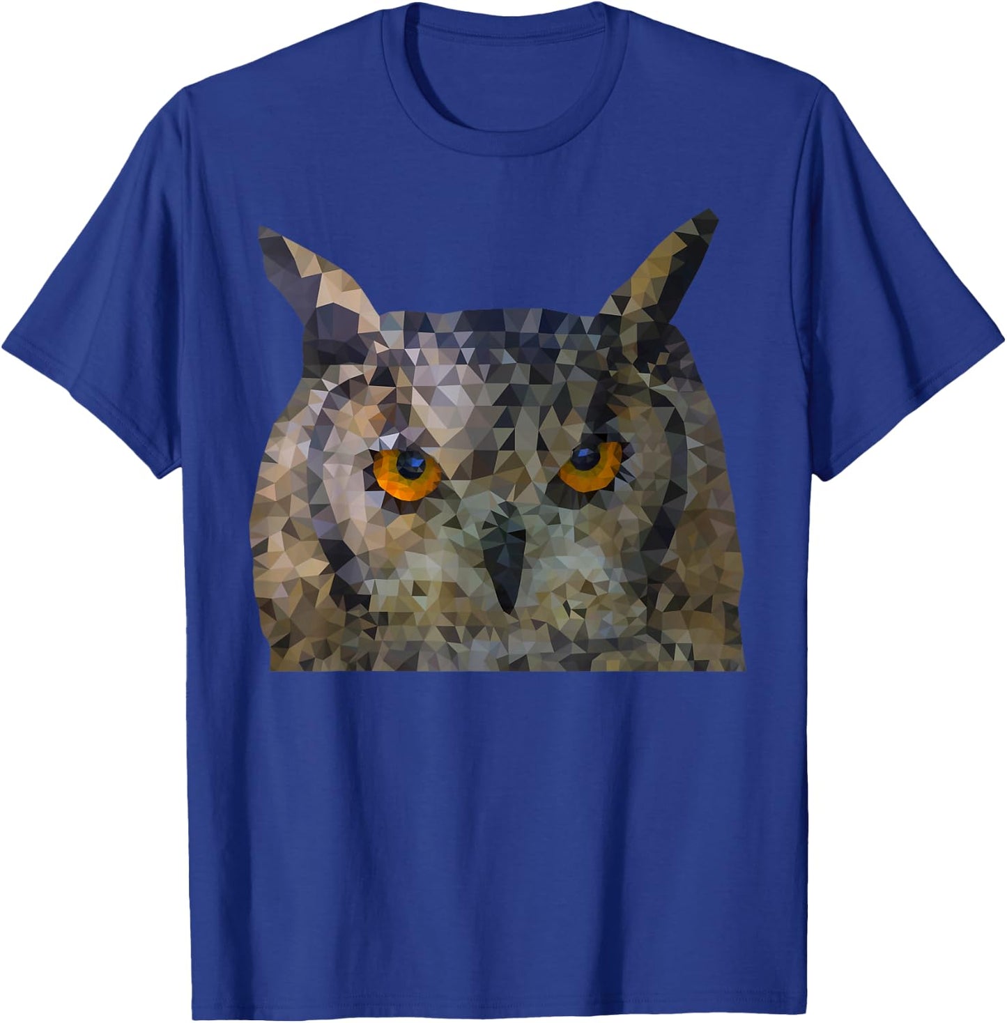 Owl polygon style T-Shirt - T-Shirt | Royal