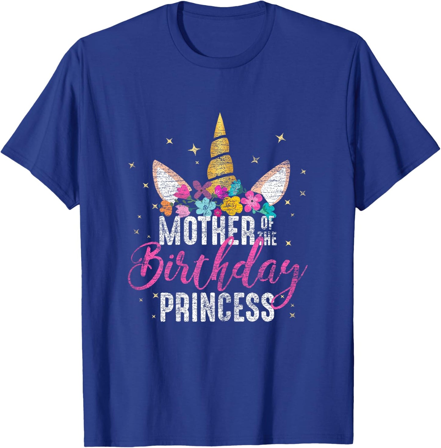Mother Of The Birthday Princess Mommy Gifts Unicorn Birthday T-Shirt - T-Shirt | Royal