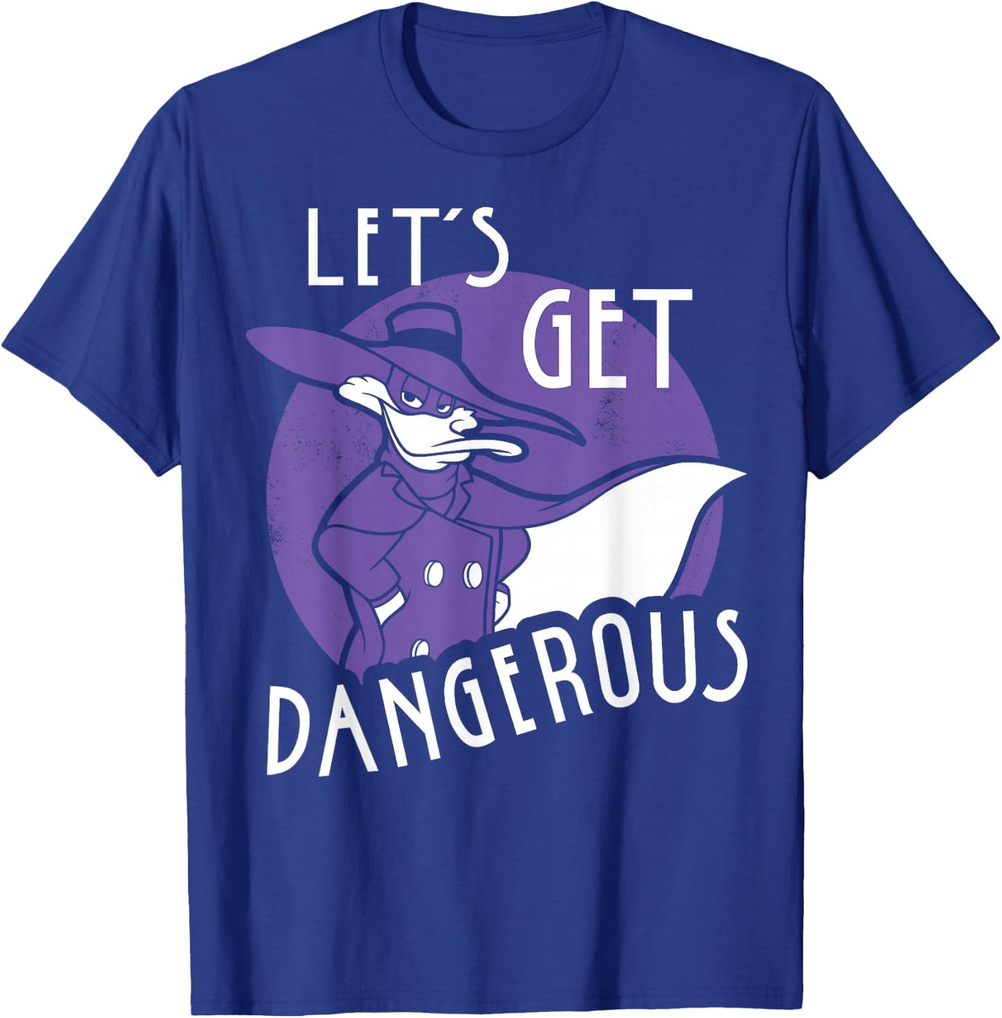 Disney Darkwing Duck Let's Get Dangerous Retro Circle Pose T-Shirt - T-Shirt | Royal