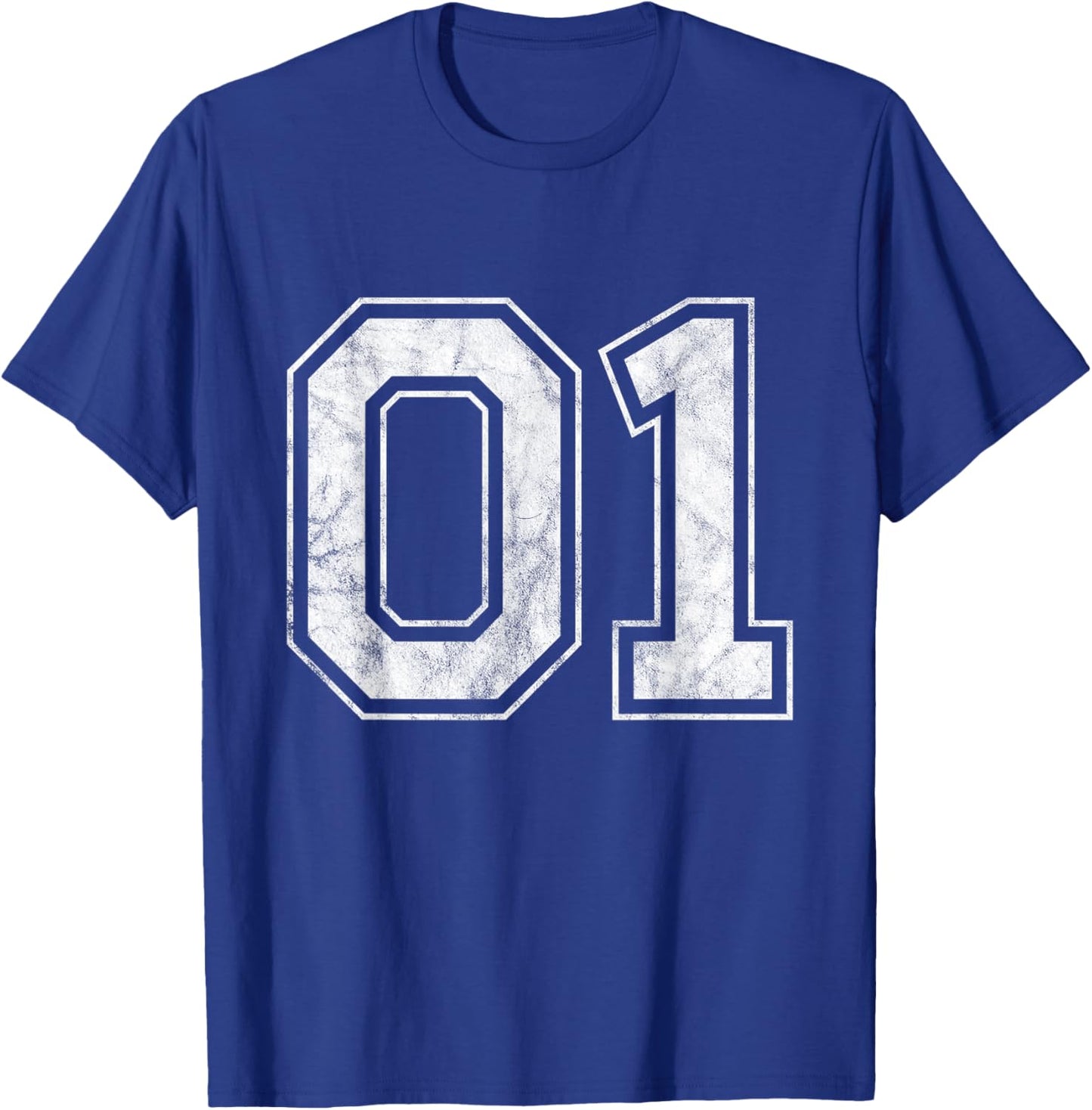 Number 01 T-Shirt - T-Shirt | Royal