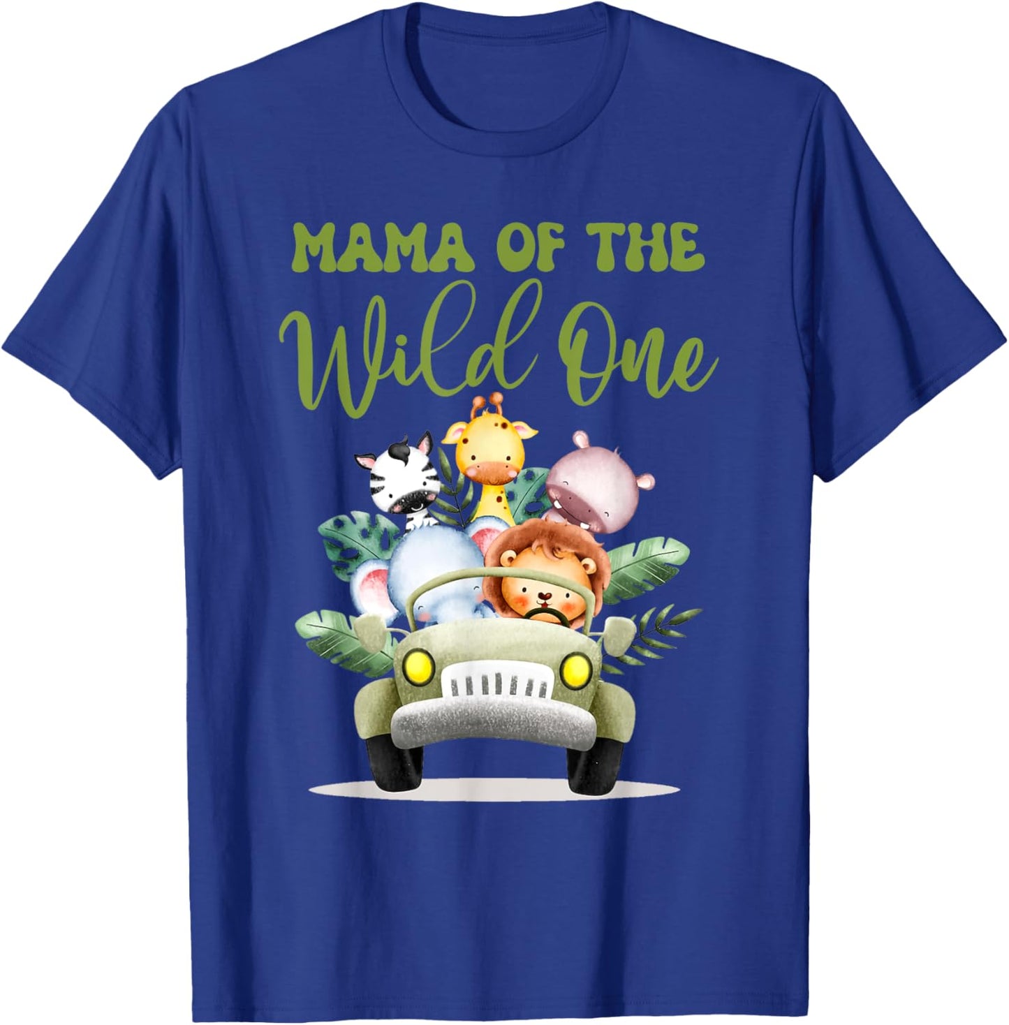 Mama Of The Wild One 1st Birthday Safari Family Matching T-Shirt - T-Shirt | Royal