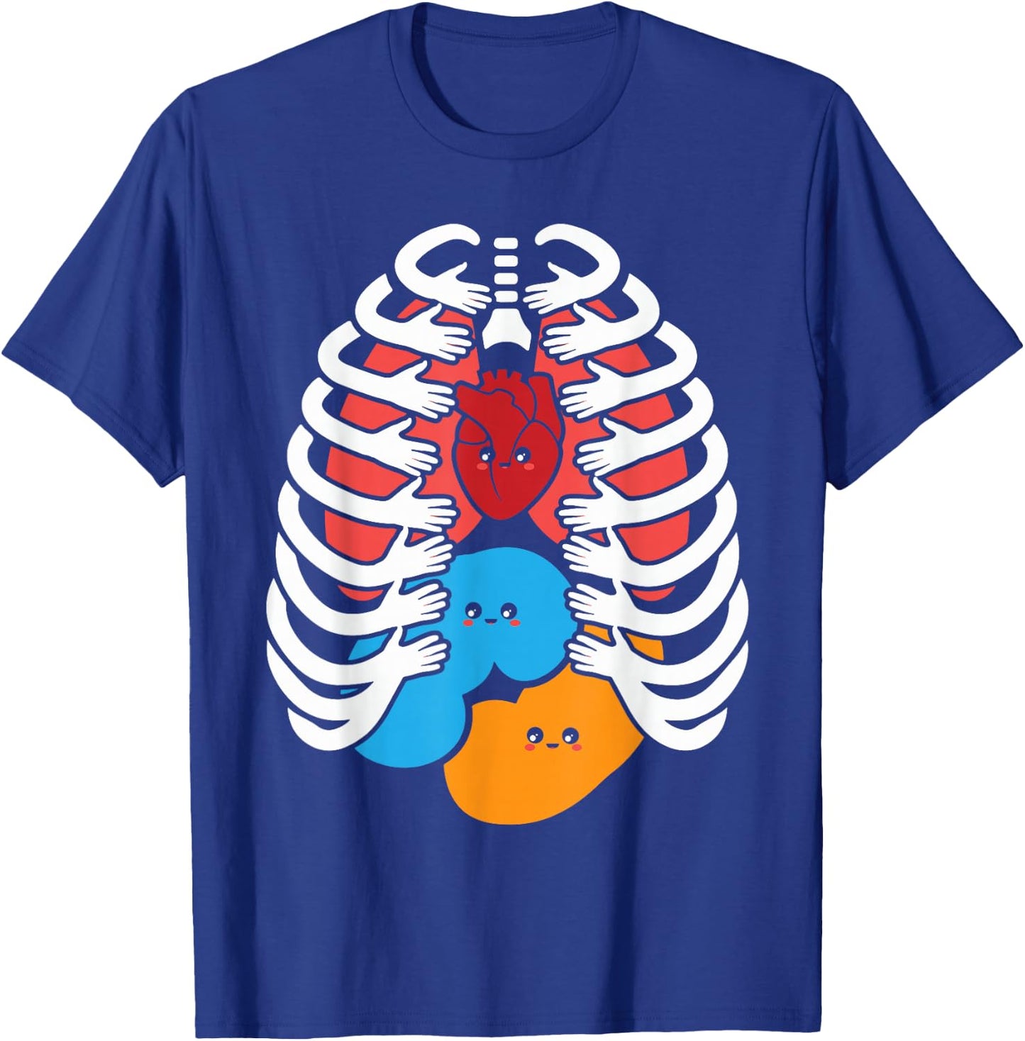 Human Anatomy Model - Anatomical Body Systems - Nurse T-Shirt - T-Shirt | Royal