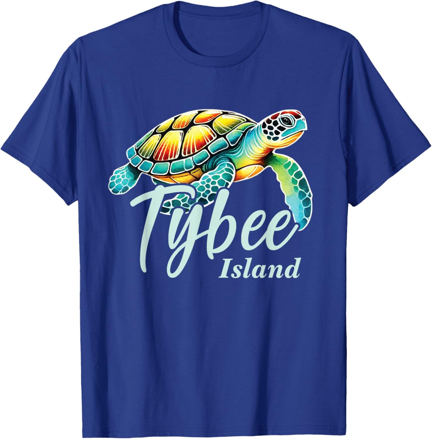 Tybee Island Georgia, Tybee Island Sea Turtle, Tybee Island T-Shirt - T-Shirt | Royal