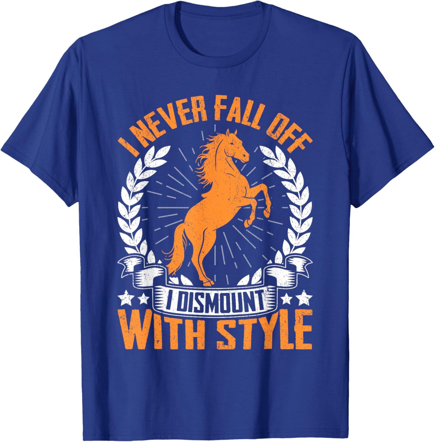 Funny Horse Shirt Women Kids Horse Lover Graphic T-Shirt - T-Shirt | Royal