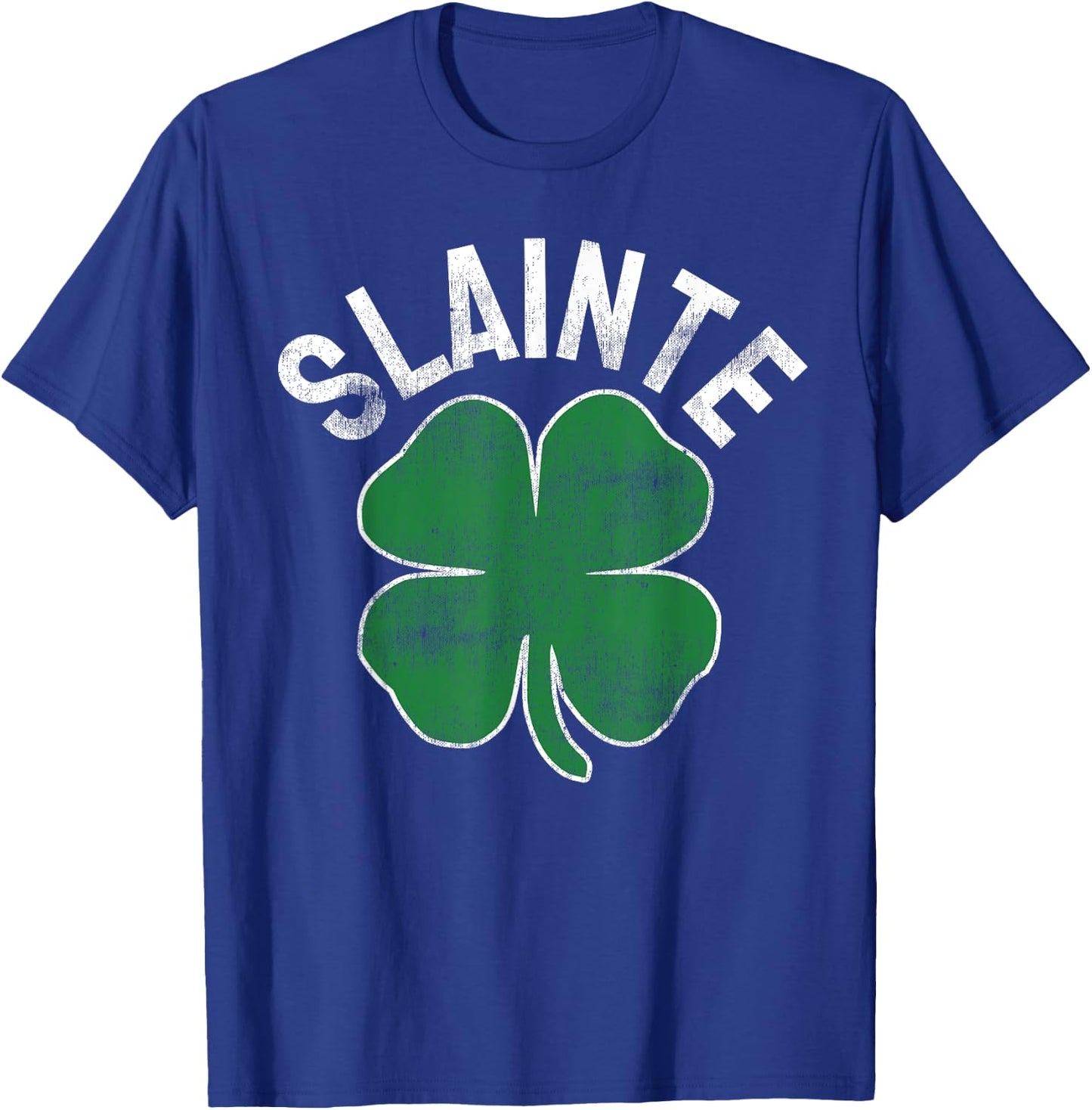 Slainte Beer Drinking Irish ST PATRICKS DAY Shamrock Funny T-Shirt - T-Shirt | Royal