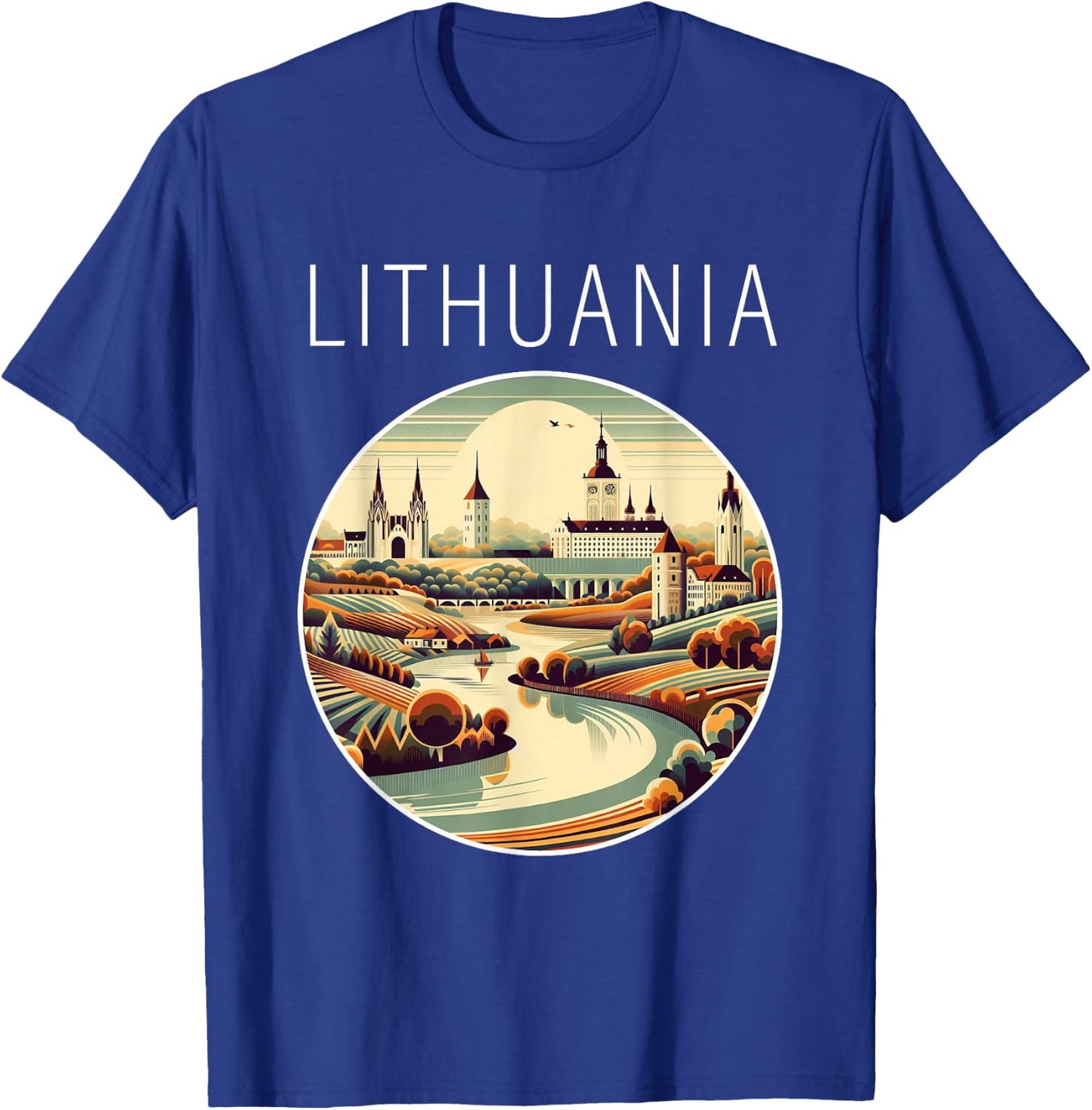 Lithuania scenery Art Deco T-Shirt - T-Shirt | Royal