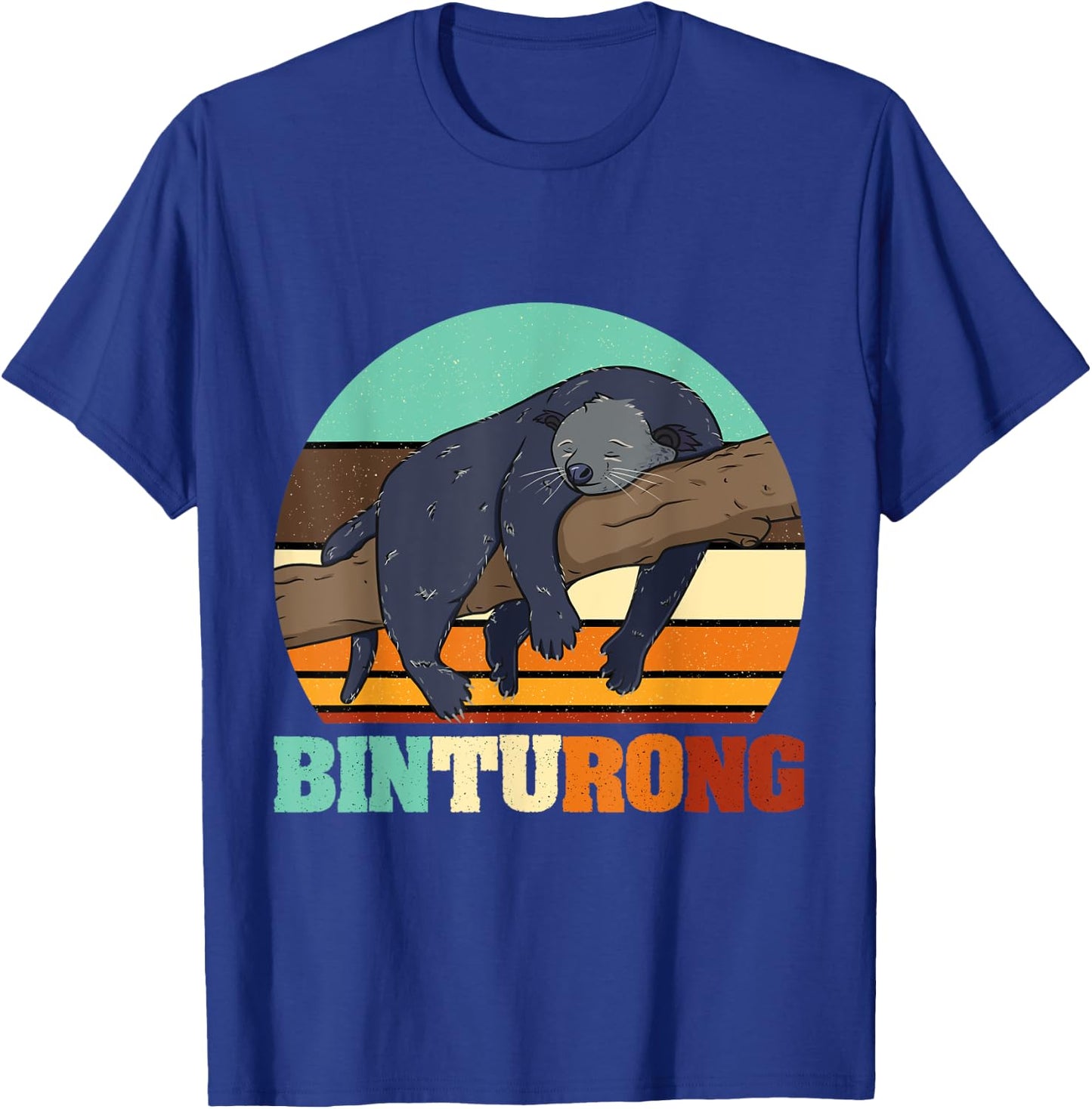 Vintage Binturong Animal Lover Sunset T-Shirt - T-Shirt | Royal