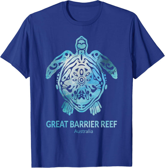 Great Barrier Reef Sea Turtle Ocean Souvenir T-Shirt - T-Shirt | Royal