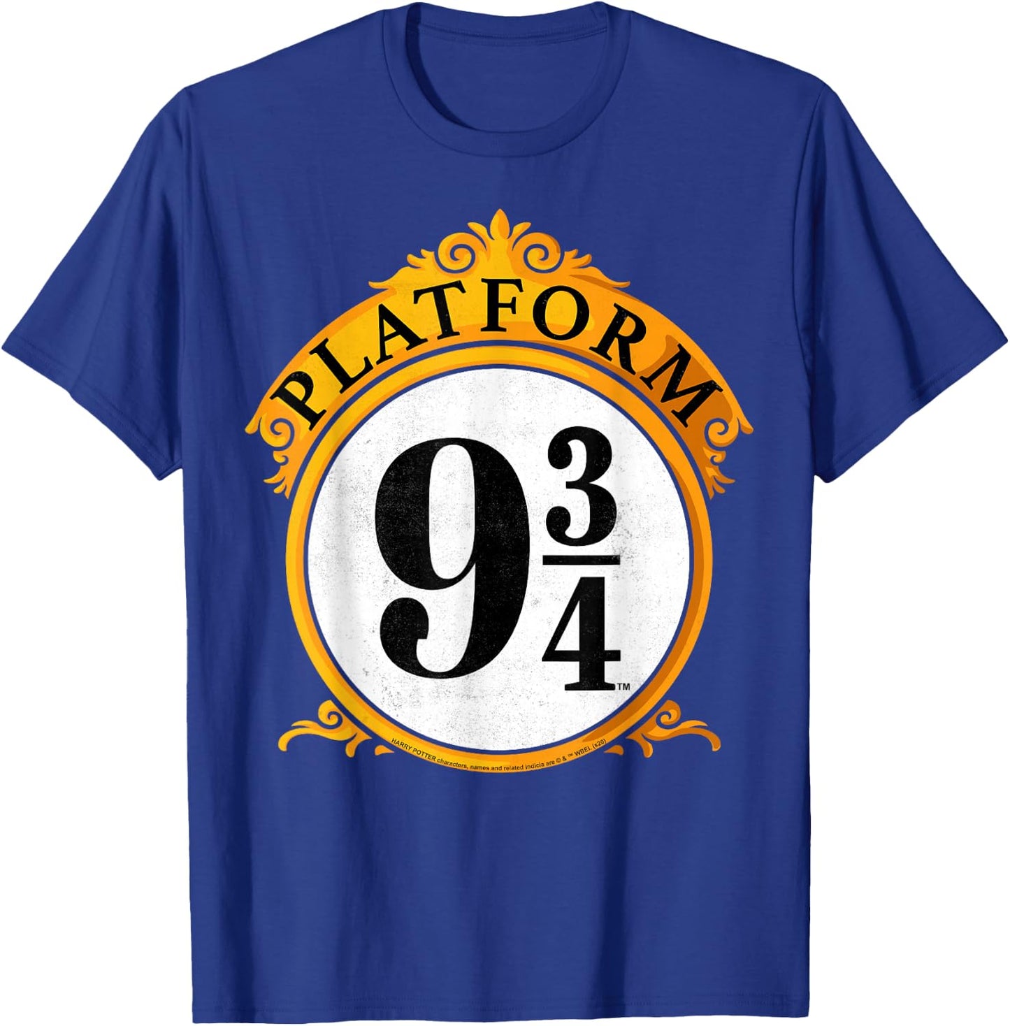 Harry Potter Platform 9 &3/4 Sign T-Shirt - T-Shirt | Royal