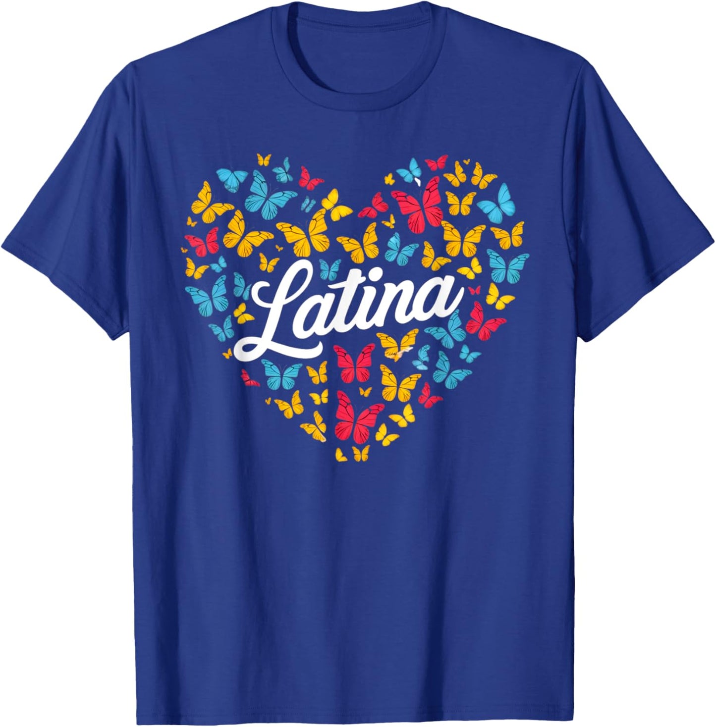 Hispanic Heritage Month Latino Butterfly T-Shirt - T-Shirt | Royal