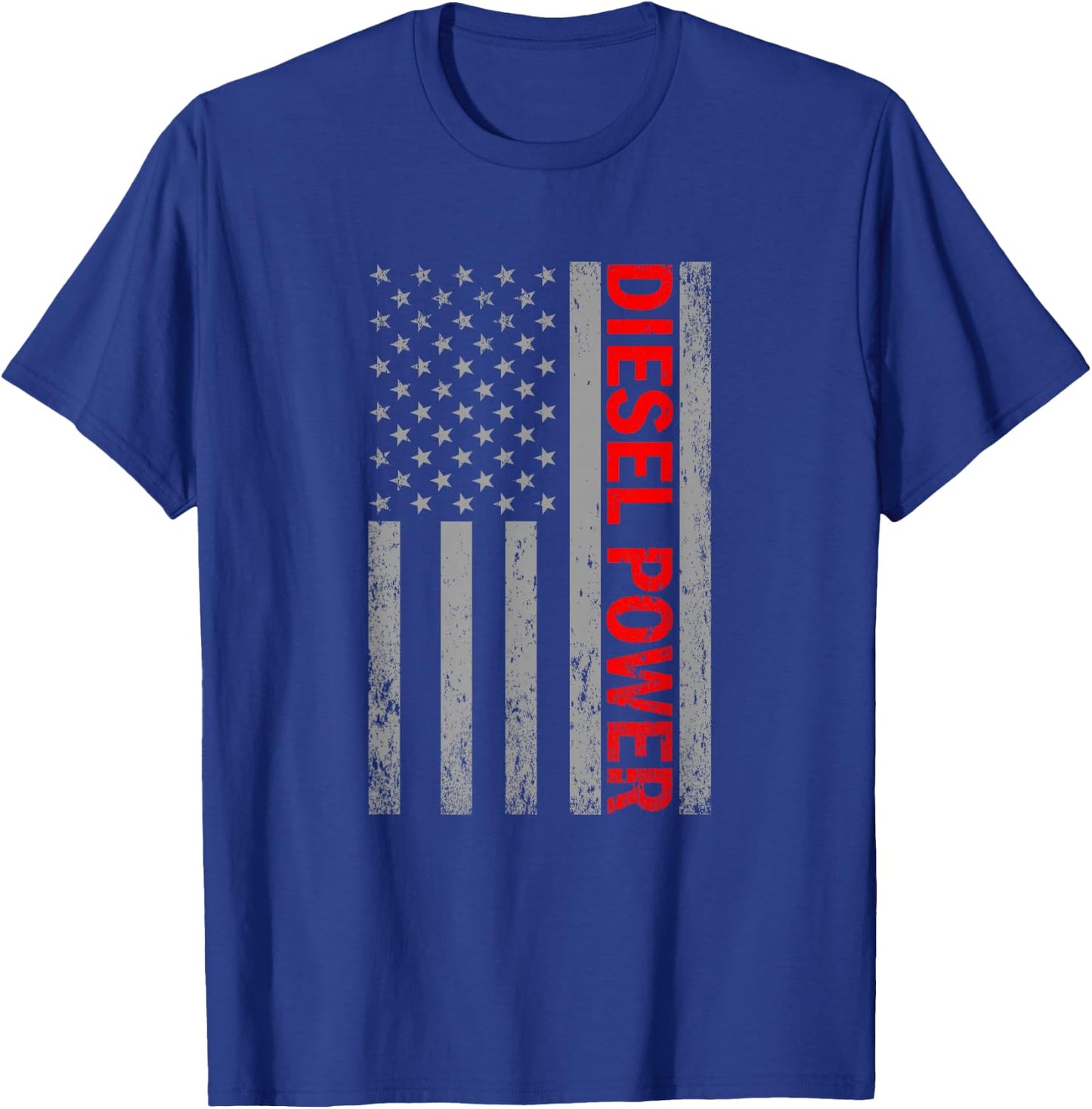 Diesel Power USA Flag Truck Turbo Brothers Mechanic T-Shirt - T-Shirt | Royal