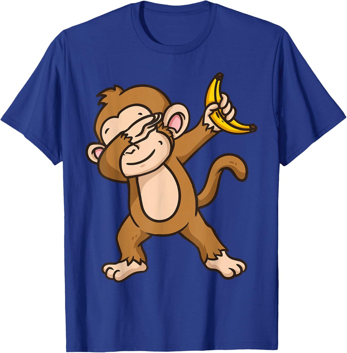 Monkey Dabbing Funny T-Shirt - T-Shirt | Royal