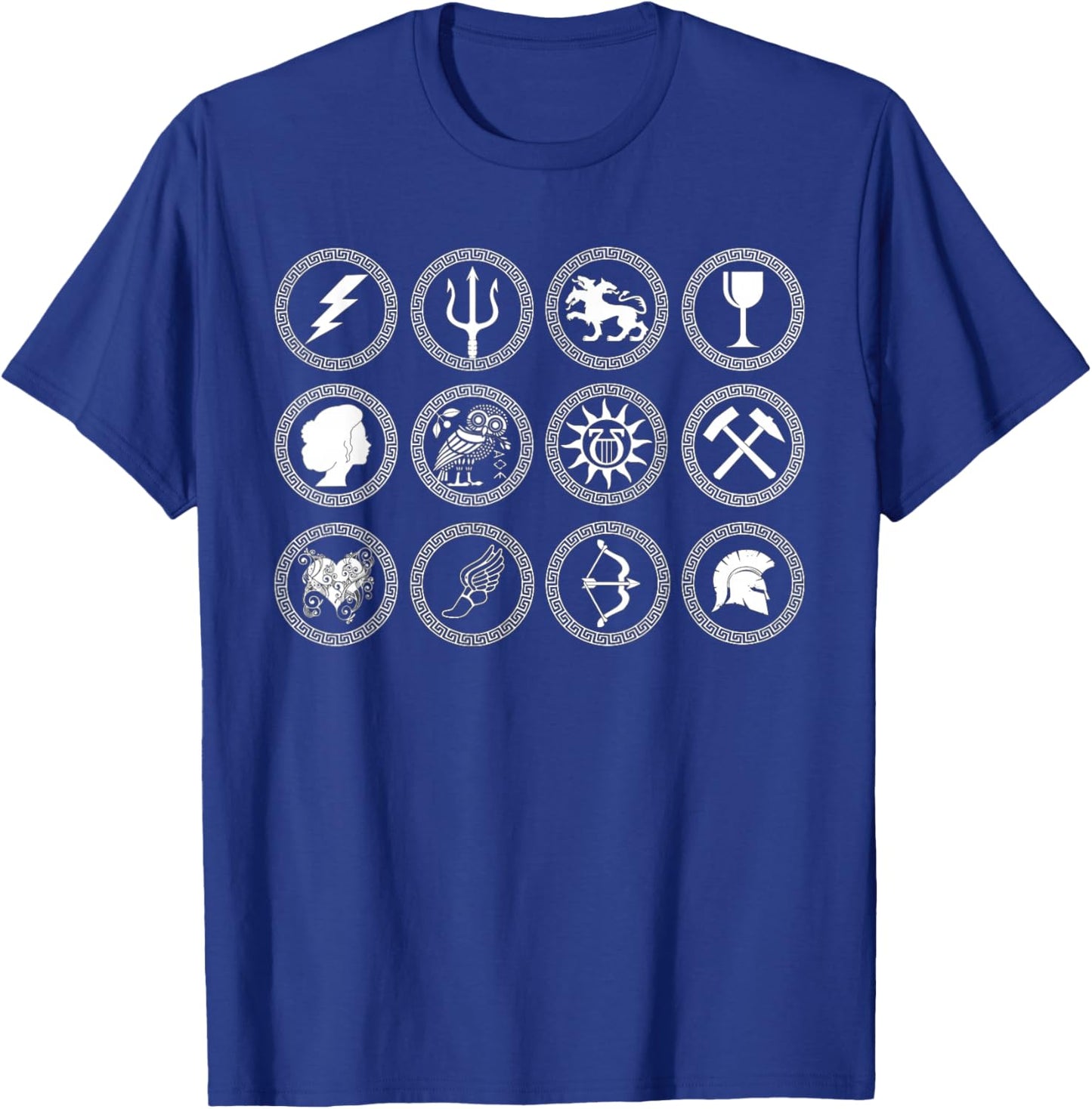 Greek Gods and Goddesses of Olympus Greek Mythology T-Shirt - T-Shirt | Royal