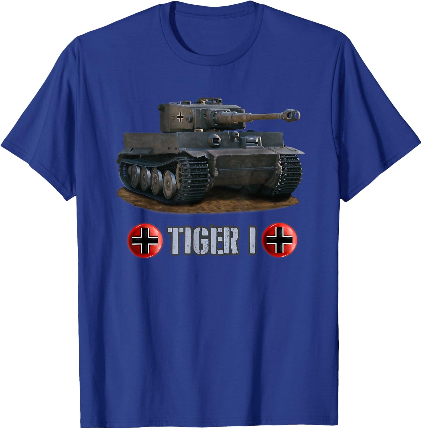 Vintage World War 2 German Tank Tiger I (1) gift T-Shirt - T-Shirt | Royal