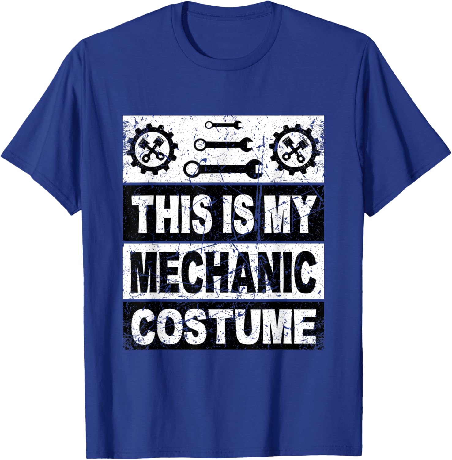 Retro This Is My Mechanic Costume Shirt For Car Mechanic T-Shirt - T-Shirt | Royal