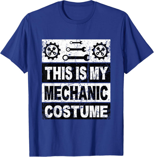Retro This Is My Mechanic Costume Shirt For Car Mechanic T-Shirt - T-Shirt | Royal