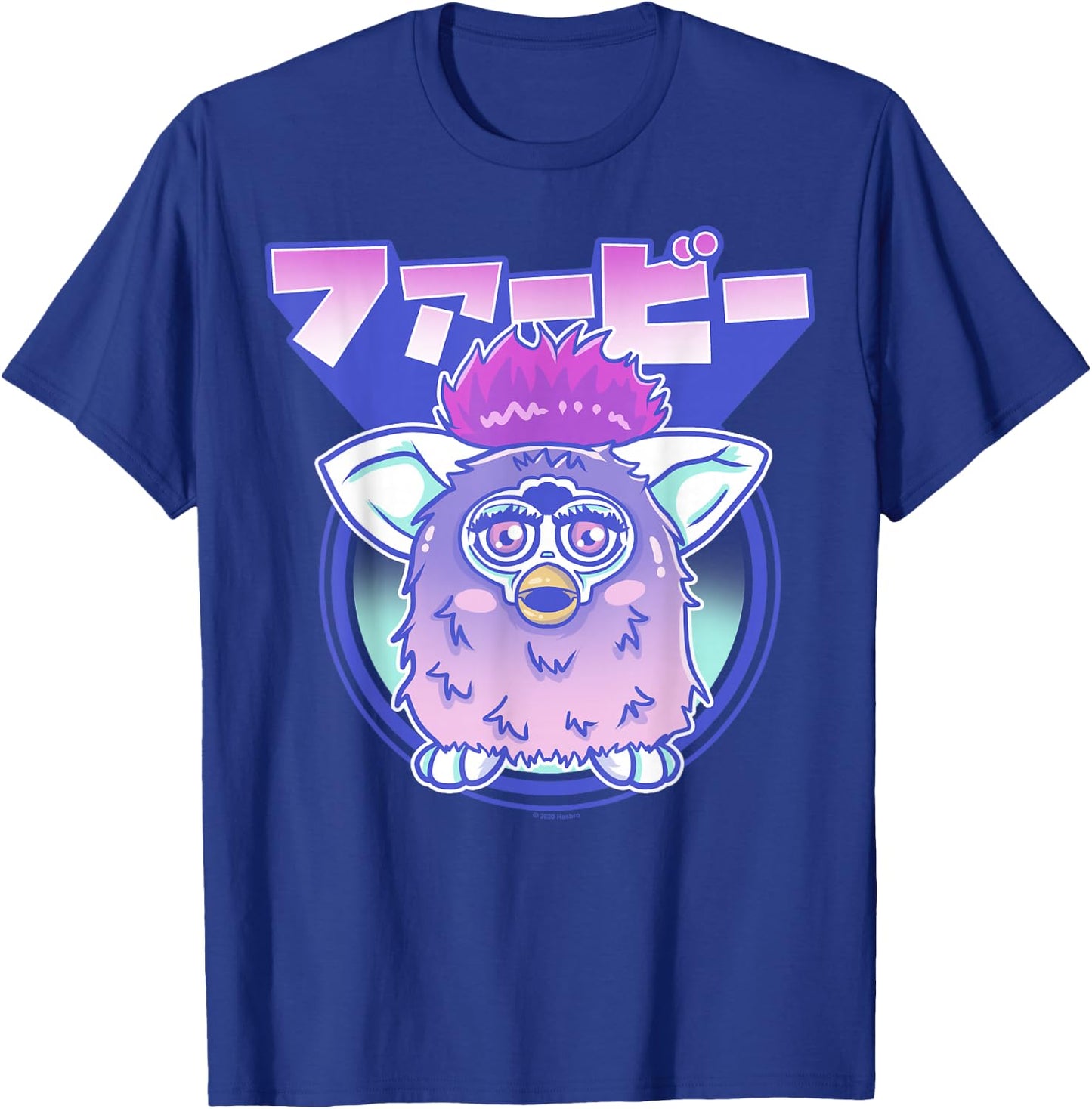 Gagaciso Furby Retro Pink Circle Kanji Portrait T-Shirt - T-Shirt | Royal
