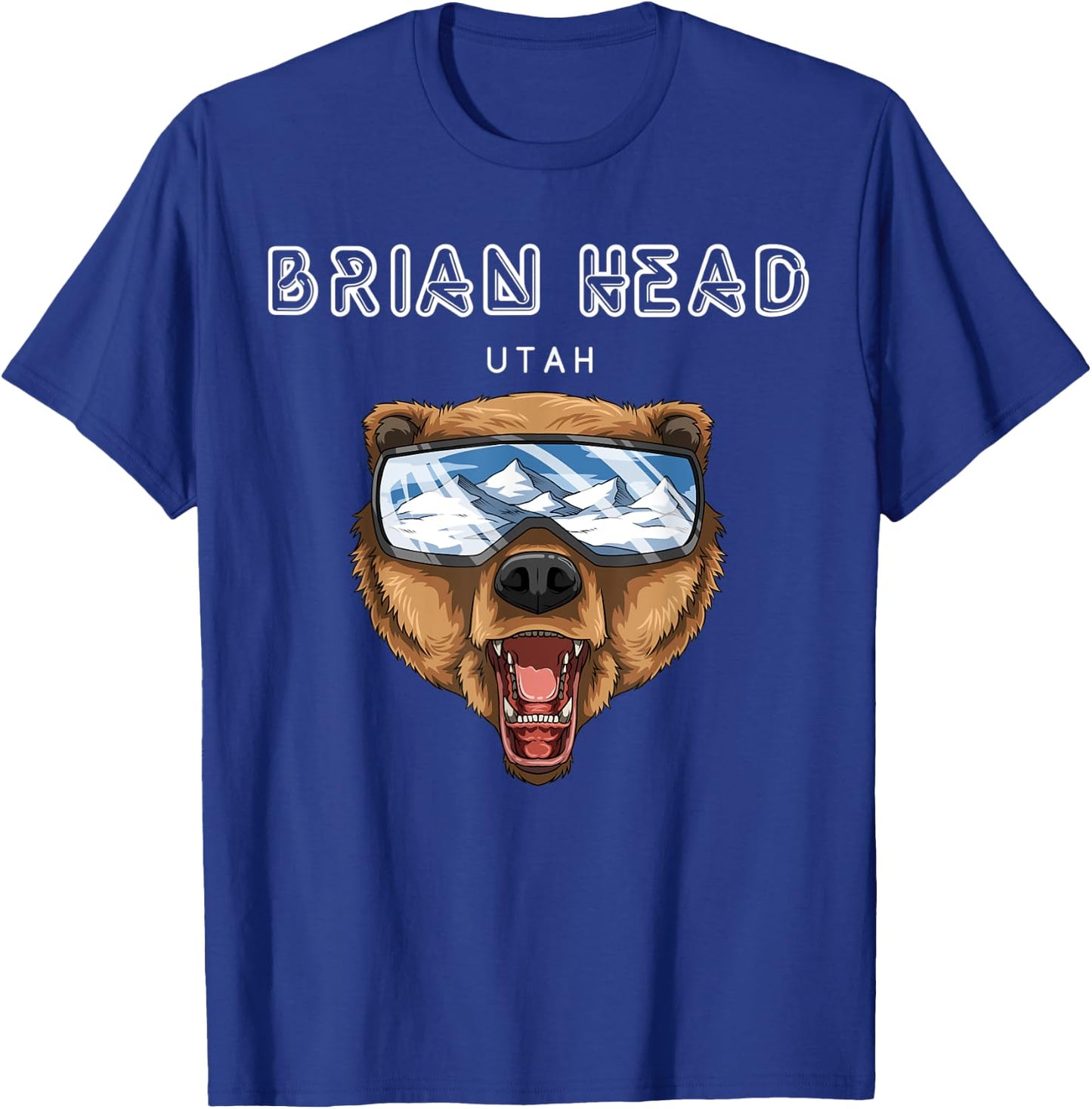 Brian Head Utah - USA Grizzly Ski Gift T-Shirt - T-Shirt | Royal