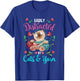 Cats and Yarn Addicted Funny Crochet Woman T-Shirt - T-Shirt | Royal