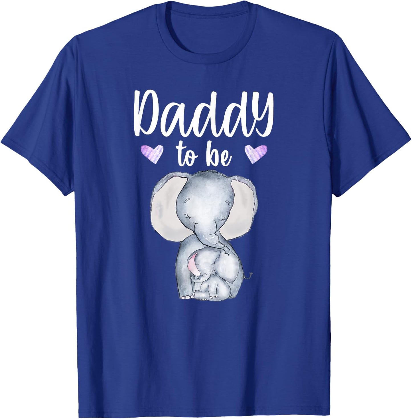 Daddy To Be Elephant Baby Shower Future Daddy T-Shirt - T-Shirt | Royal