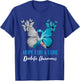 Type 1 Diabetes Awareness Hope For A Cure Mom Butterfly T-Shirt - T-Shirt | Royal
