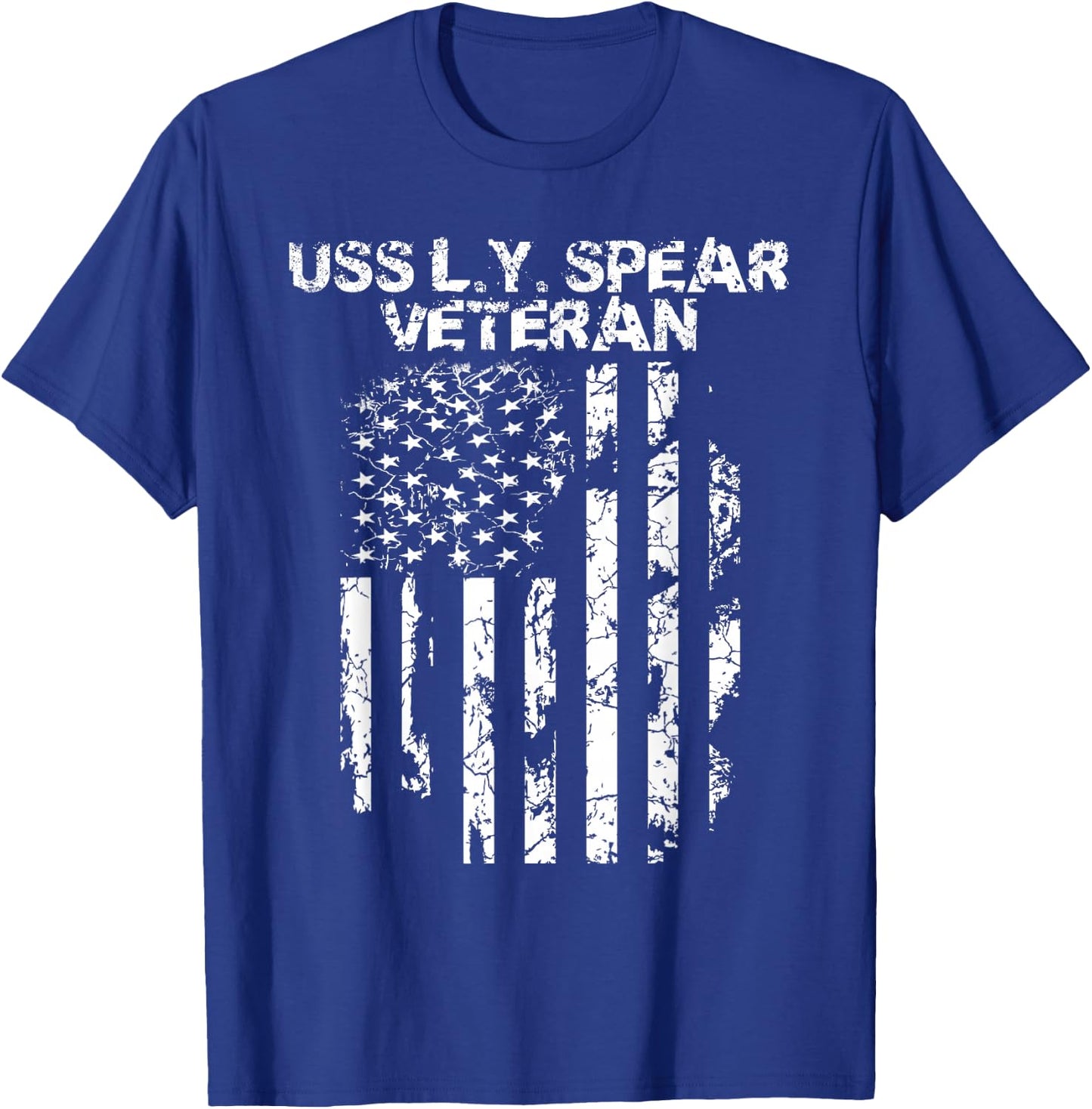 USS L.Y. Spear Veteran T-Shirt - T-Shirt | Royal