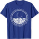 Crescent Moon Sea Night Sky Minimal Line Art Minimalist Gift T-Shirt - T-Shirt | Royal