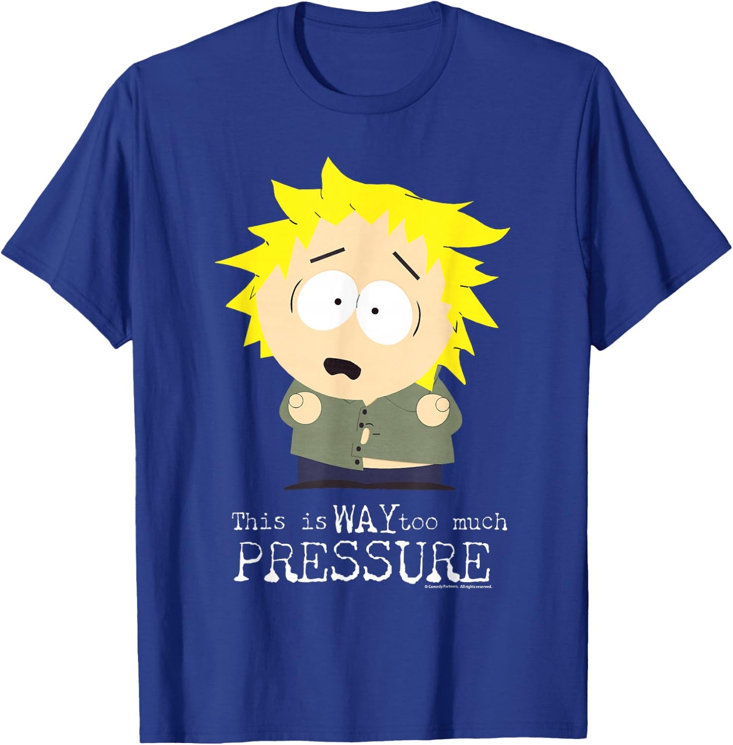 South Park Tweek Tweak Too Much Pressure T-Shirt - T-Shirt | Royal