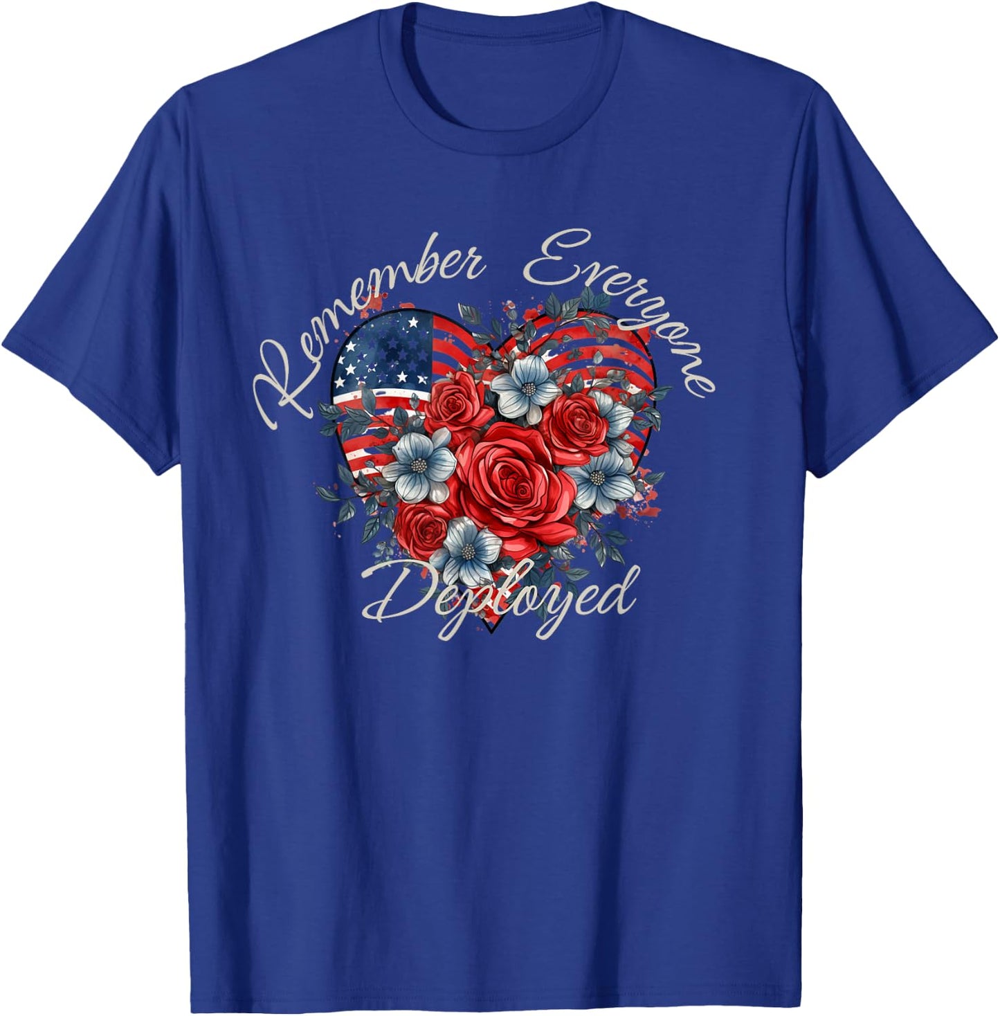 Remember Everyone Deployed, 4th July RED Friday Military T-Shirt - T-Shirt | Royal