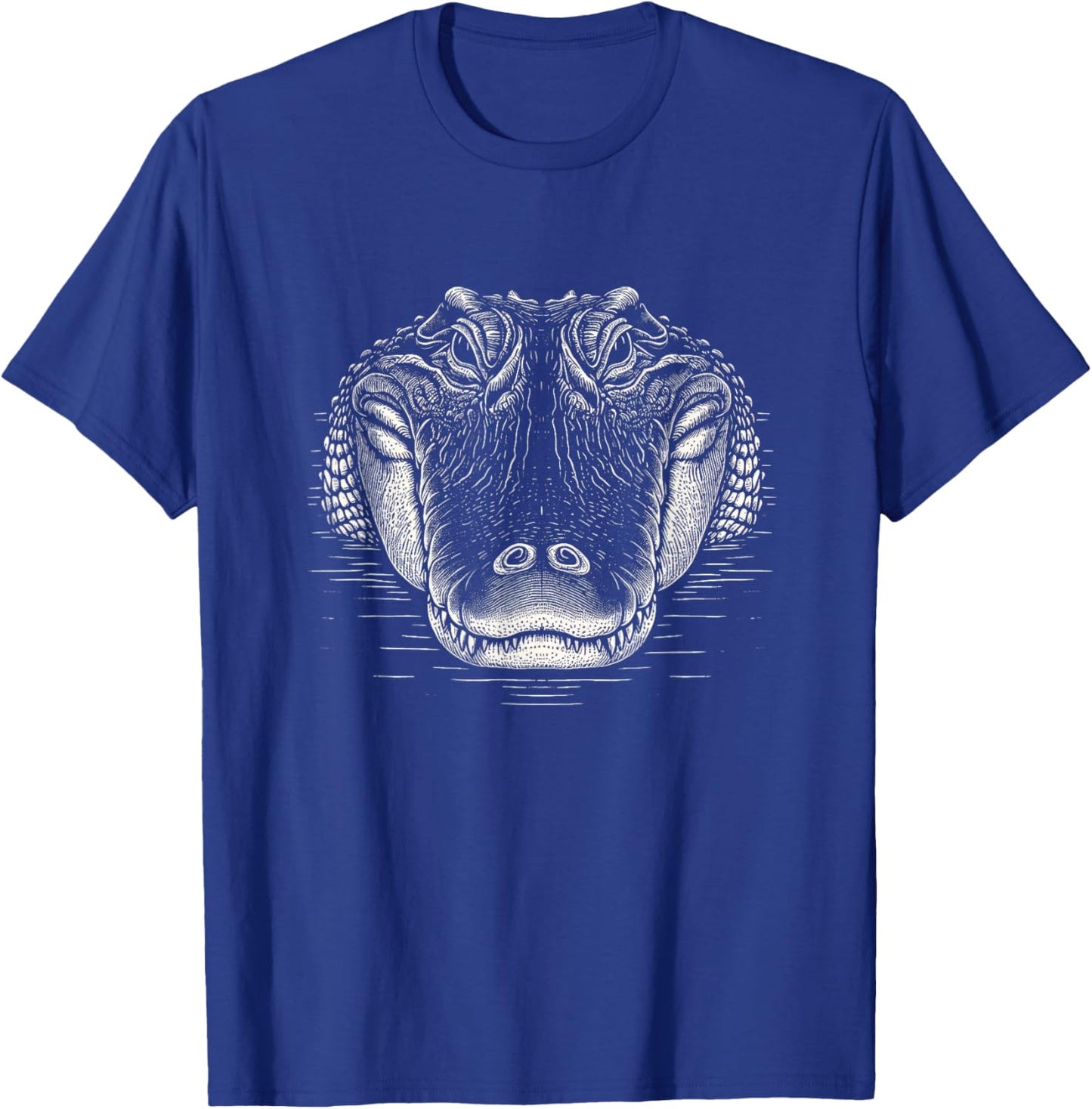 Alligator Graphic Crocodile Head Design And Men T-Shirt - T-Shirt | Royal
