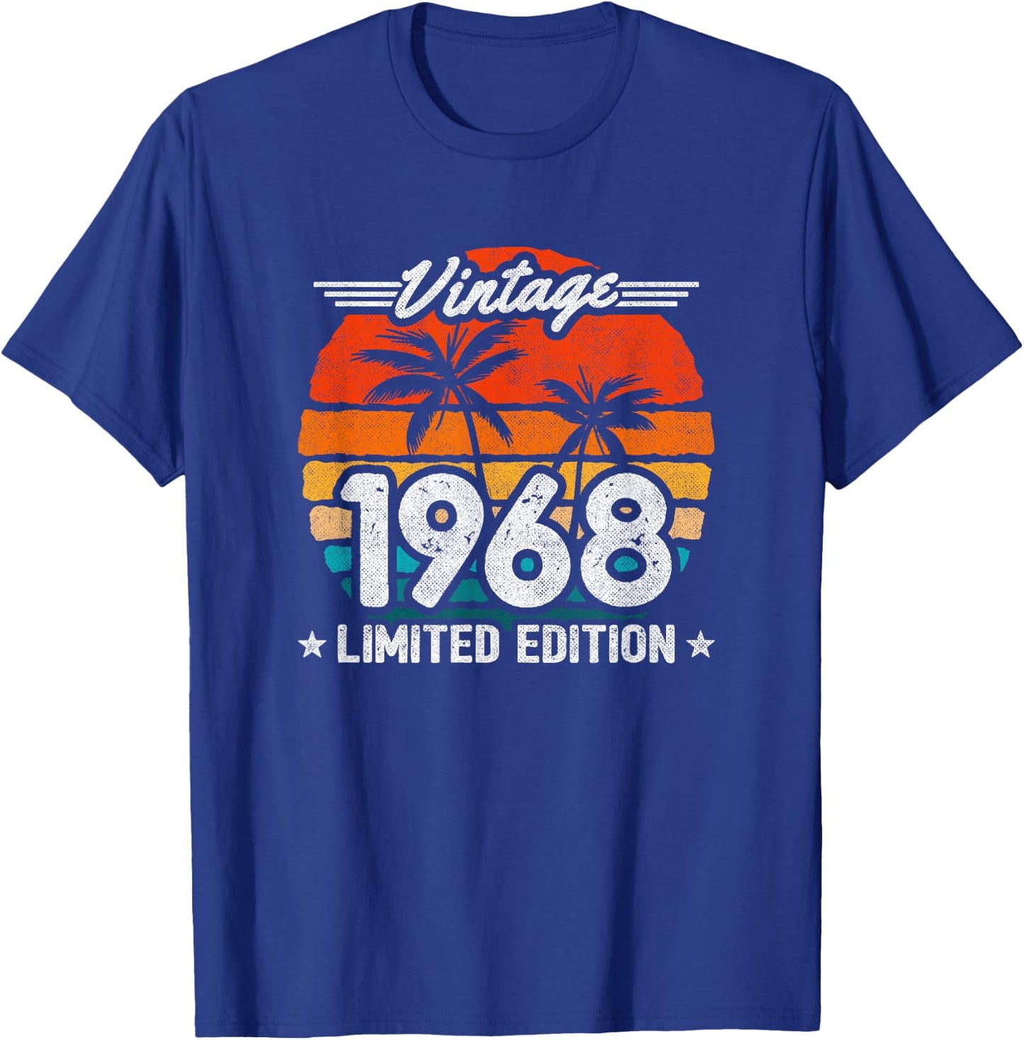 1968 Limited Edition - 1968 Birthday Year - Vintage 1968 T-Shirt - T-Shirt | Royal