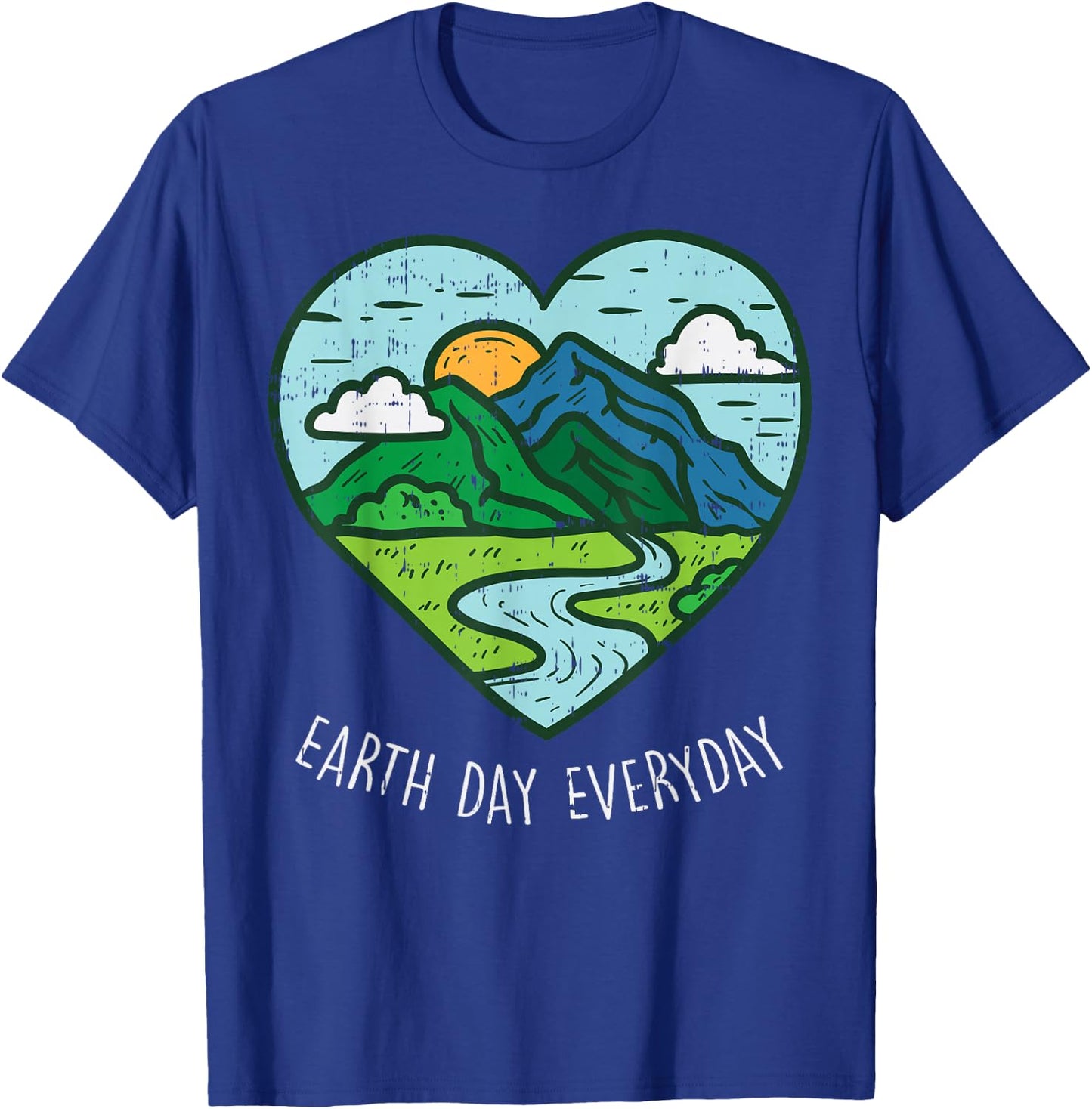 Earth Day Everyday April 22nd Environmentalist Gift T-Shirt - T-Shirt | Royal