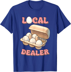 Local Egg Dealer Chicken Sustainable Farming , Small, Black T-Shirt - T-Shirt | Royal