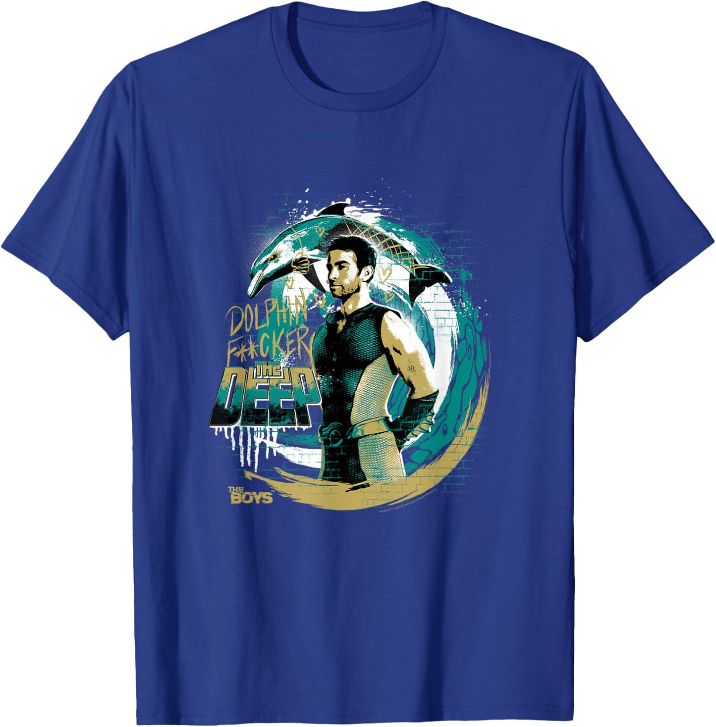 The Boys The Deep Graffiti T-Shirt - T-Shirt | Royal
