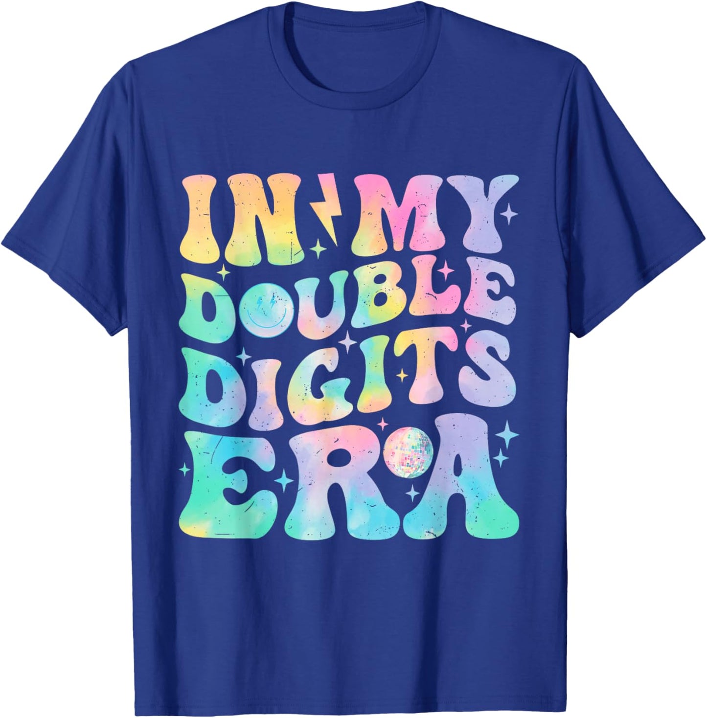 in My Double Digits Era Birthday Tie Dye Girls T-Shirt - T-Shirt | Royal
