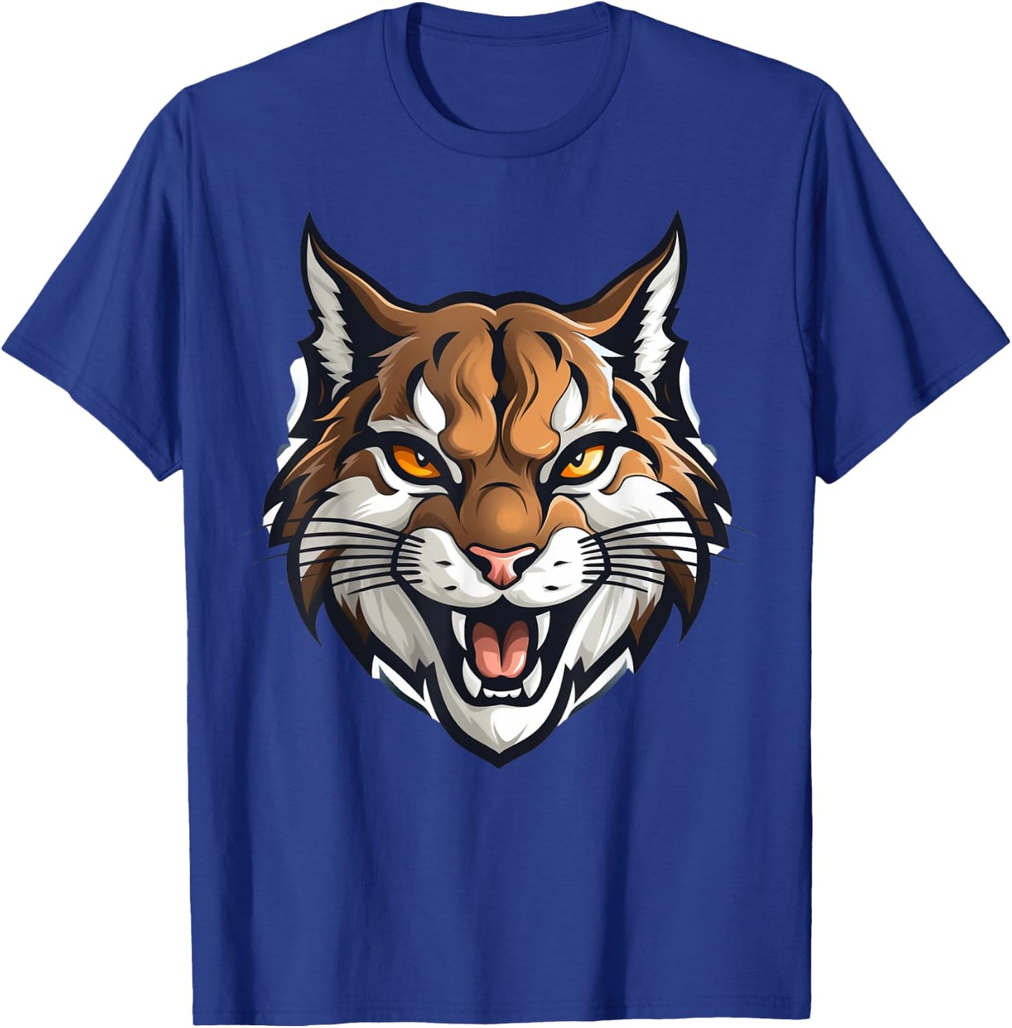 Bobcat Pride Mascot Football Game Day Sports Season Cheer Men Women Kids T-Shirt - T-Shirt | Royal